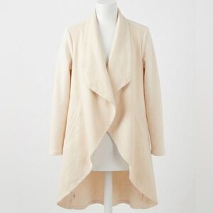 Boutique Cream Open Front Cardigan